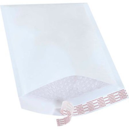 THE PACKAGING WHOLESALERS Self Seal Bubble Mailers, #3, 8-1/2"W x 14-1/2"L, White, 100/Pack ENVB856WSS